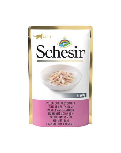SCHESIR Jelly Adult Chicken Fillets&Ham 85g kanafilee singiga marmelaadis