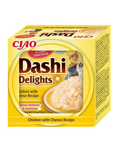 INABA Cat Dashi Delights Kana ja juustu 70 g