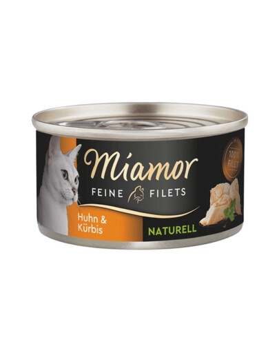 MIAMOR Feine Filets Naturell hicken&Pumpkin 80g kana ja kõrvits oma kastmes