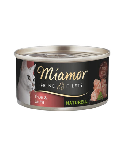 MIAMOR Feine Filets Naturell Tuna&Salmon 80g tuunikala ja lõhe oma kastmes