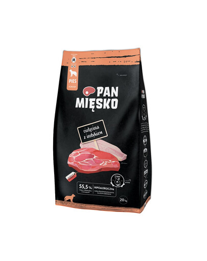 PAN MIĘSKO Vasikaliha kalkuniga M 20kg