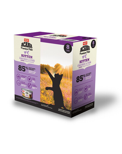 ACANA Premium Pate Kitten Chicken & Fish kana- ja kalapasteet kassipoegadele 24 x 85 g