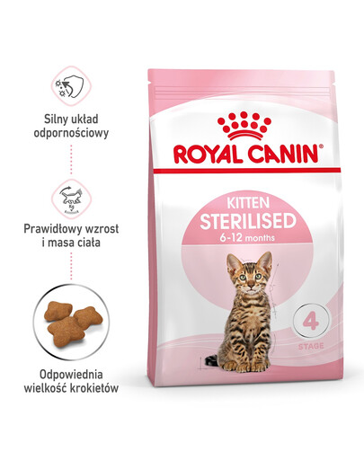 ROYAL CANIN Kitten Sterilised 3,5 kg + 400 g GRATIS