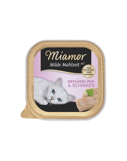 MIAMOR Milde Mahlzeit Poultry Pure&Ham 100g kodulinnuliha ja sink