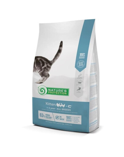 NATURES PROTECTION Kitten Poultry with Krill All Breeds 7 kg koos kodulindude ja krilliga kassipoegadele
