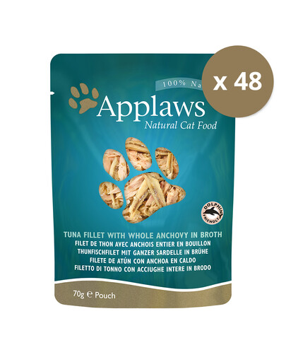 APPLAWS Kassitoit puljongis, kotikesed 48 x 70 g