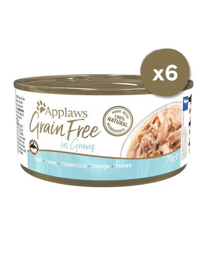 APPLAWS teraviljavaba konservtoit kastmega kassidele 6 x 70 g
