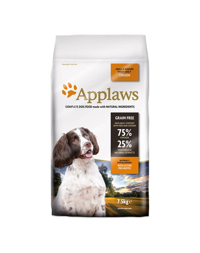 APPLAWS Dog Dry Adult väikest ja keskmist tõugu koertele kanalihaga 7,5 kg