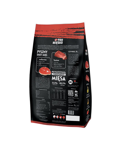 PAN MIĘSKO Wołowina z koziną M 9 kg