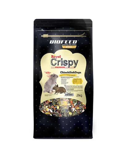 BIOFEED Royal Crispy premium-toit tšintšiljadele ja geriljadele 2 kg