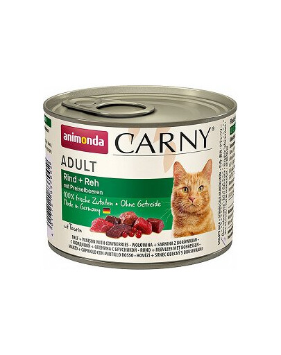 ANIMONDA Carny täiskasvanud kassitoit 200g purki
