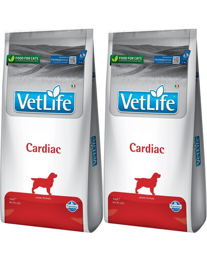 Farmina Vet Life Cardiac koertele südamepuudulikkuse korral 10 kg x 2