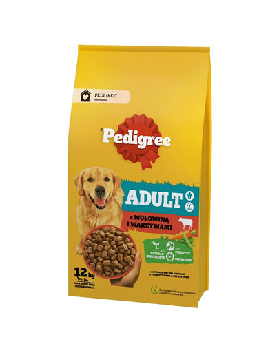 PEDIGREE Adult 12 kg veiseliha ja köögiviljadega suurt ja keskmist tõu koertele