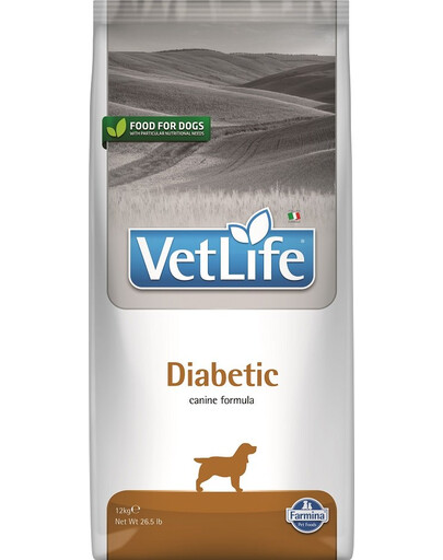 Farmina Vet Life Diabetic koertele glükoosi ainevahetuse reguleerimiseks12 kg