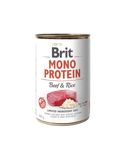 BRIT Mono Protein Beef & Rice 400 g monoproteiinne toit veiseliha ja riis