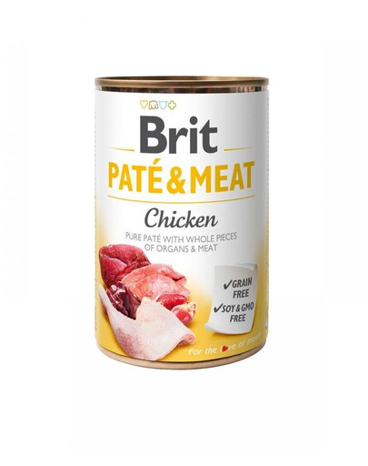 BRIT Pate&Meat chicken 400 g  kanapasteet koertele