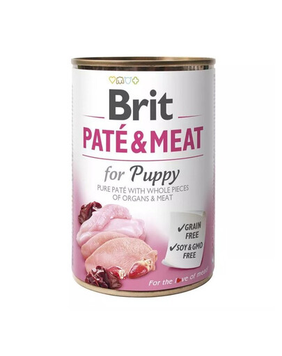 BRIT Pate&Meat puppy 400 g kutsikapasteet