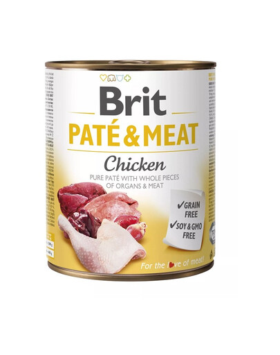 BRIT Pate&Meat chicken 800 g  kanapasteet koertele