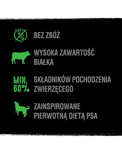 CRAVE sausas maistas 3 x 2,8kg su aviena ir jautiena (pilnavertis be grūdų maistas suaugusiesiems)