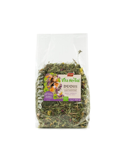 VITAPOL Vita Herbal Duo Snack lillede heinamaa näriliste ja küülikute jaoks 400 g