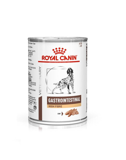 ROYAL CANIN Veterinary Gastrointestinal High Fibre pate 6 x 410 g pate seedehäiretega koertele
