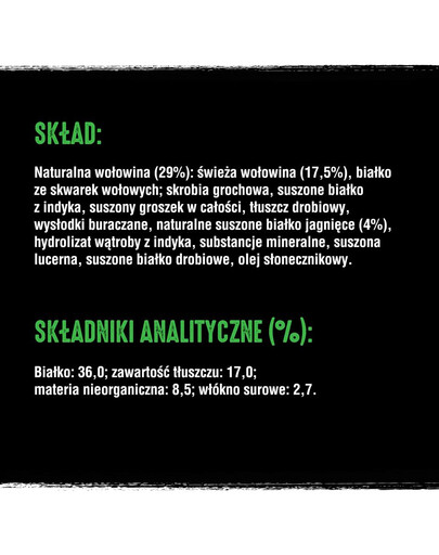 CRAVE sausas maistas 3 x 2,8kg su aviena ir jautiena (pilnavertis be grūdų maistas suaugusiesiems)