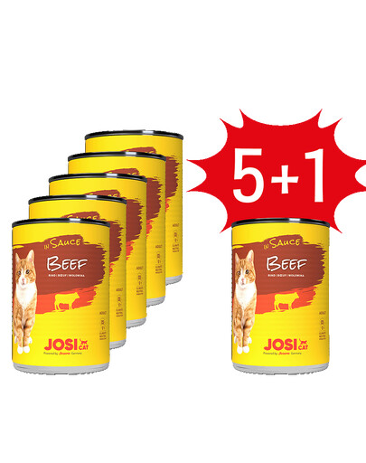 JOSERA JosiCat Beef in sauce 415g täiskasvanud kassidele + 1 purk TASUTA