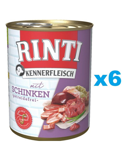 RINTI Kennerfleisch Ham koos singiga 1 6x800 g