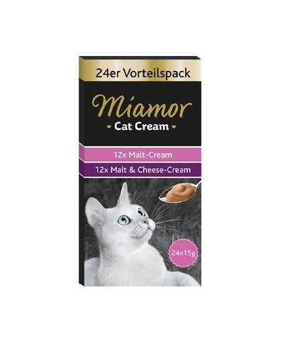 MIAMOR Cat Cream mix linnasepasta + juust 24 x 15 ml