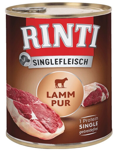RINTI Singlefleisch Lamb Pure Monoproteiinne lambaliha 6x800 g