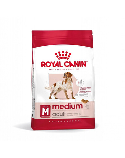 ROYAL CANIN Medium Adult 4kg kuivtoit täiskasvanud koertele, keskmistele tõugudele