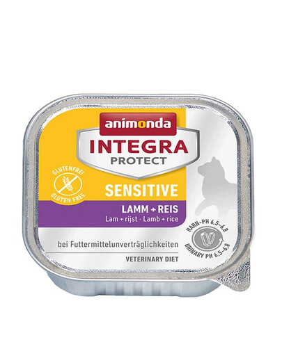 Animonda Integra Protect Sensitive katėms su ėriena ir ryžiais 100 g