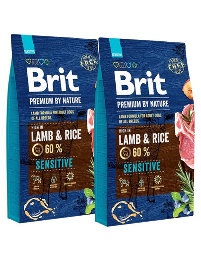 BRIT Premium By Nature Sensitive Lambaliha 16 kg (2 x 8 kg)