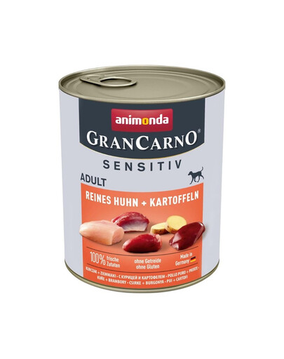 ANIMONDA Grancarno Sensitive konserv kanaliha ja kartuliga 800 g