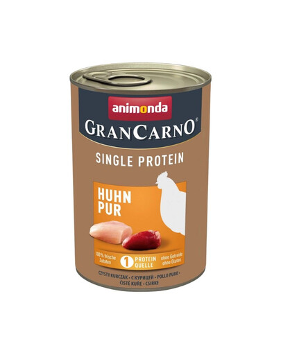 ANIMONDA GranCarno Single Protein Adult Chicken pure 400 g kana täiskasvanud koertele