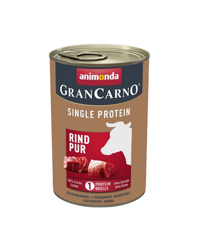 ANIMONDA GranCarno Single Protein Adult Beef pure 400 g veiseliha täiskasvanud koertele