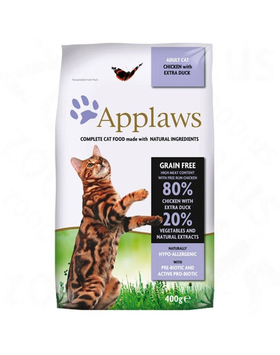 APPLAWS Dry cat Adult kuivtoit täiskasvanud kassidele kana- ja pardilihaga 2 kg