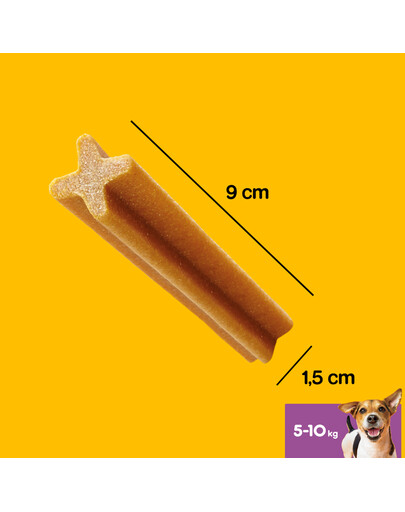 PEDIGREE DentaStix Daily Oral Care väikest tõugu koertele hambaste hooldav maiuspala 45 g