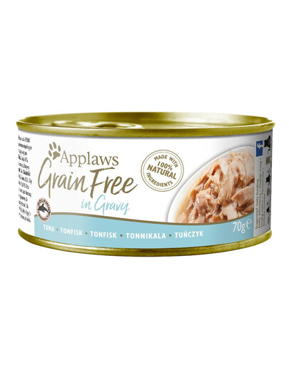 APPLAWS Cat Tin Grain Free 70 g kasside märgtoit tuunikalaga kastmes