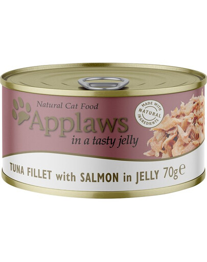 APPLAWS Cat Tin Tuna & Salmon in Jelly Tin  6x70g tuunikala ja lõhe želees