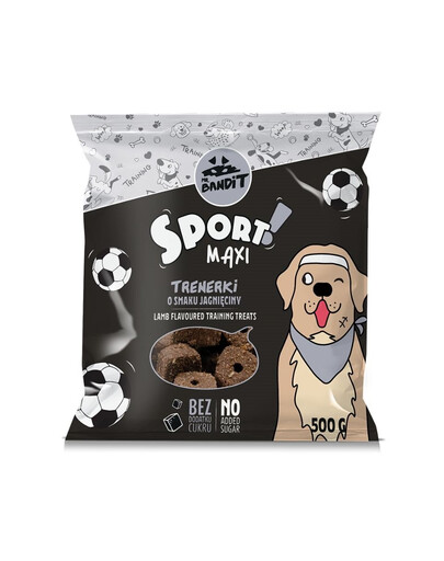 MR. BANDIT Sport Maxi Treenerid lambaliha maitsega koertele 500 g
