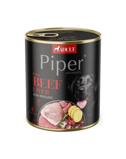 PIPER Niiske toit veisemaksa ja kartuliga koertele 800g