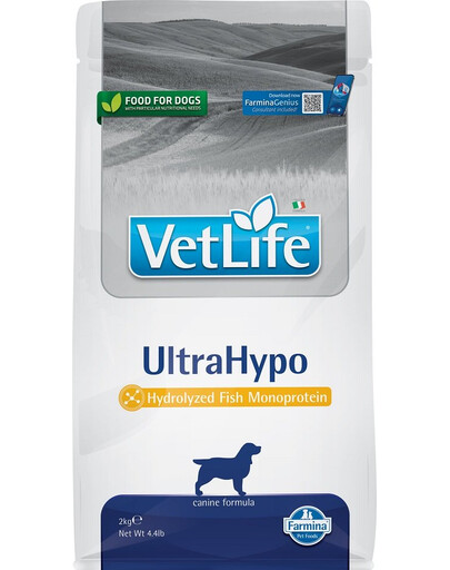 Farmina Vet Life UltraHypo koertele toitainete talumatuse vähendamiseks 2 kg