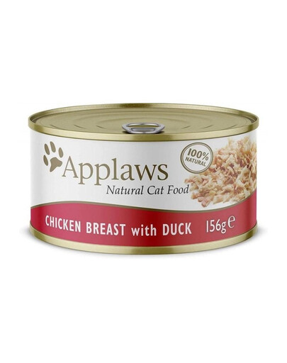APPLAWS Cat Chicken Breast with Duck wet cat food 156g