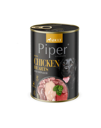 DOLINA NOTECI PIPER Niiske toit kanasüdamega ja spinatiga koertele 400 g