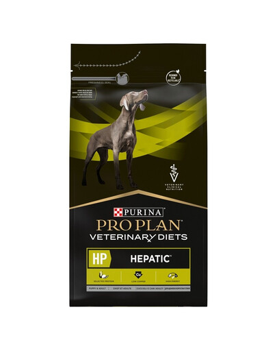 PURINA PRO PLAN Veterinary Diets Canine HP Hepatic on dieettoit koerte maksahaiguste raviks 3 kg