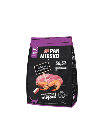 PAN MIĘSKO Vasikaliha krevettidega S 400g