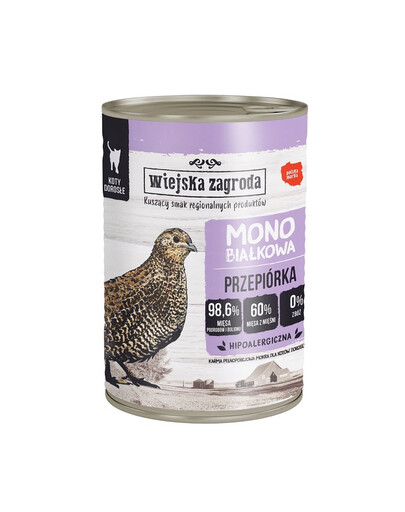 WIEJSKA ZAGRODA Vuti monoproteiinne märja kassitoit 400g