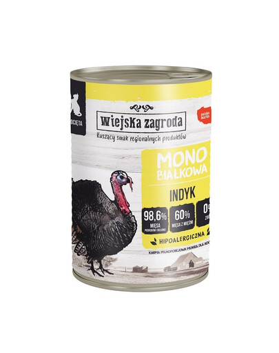 WIEJSKA ZAGRODA kalkunimonoproteiinist märgtoit kassipoegadele 400g