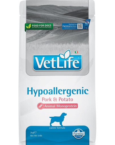 FARMINA VetLife hüpoallergeenne Sealiha ja kartul koertele toiduaine talumatuse vähendamiseks 2 kg